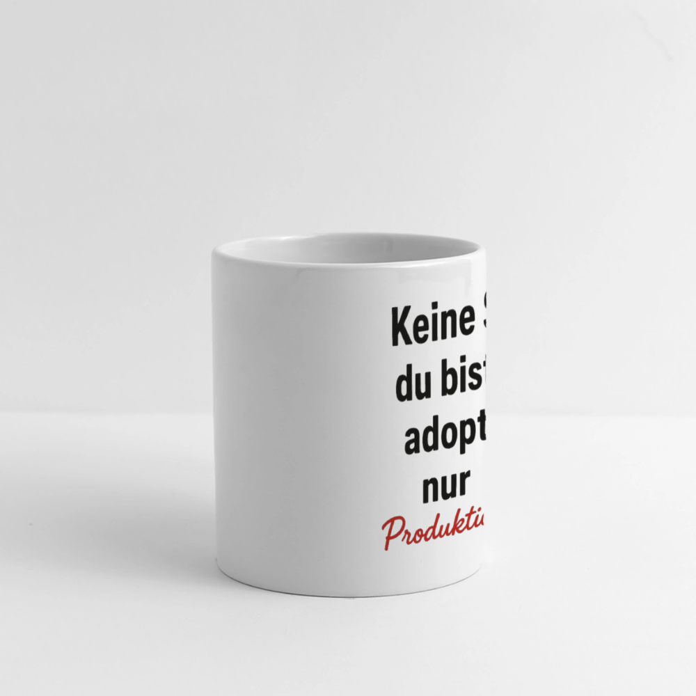 Keramiktasse - Familien-Bug - Weiß