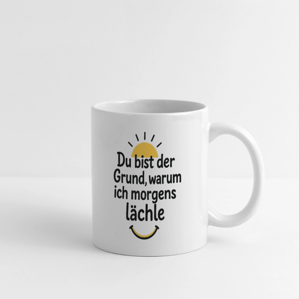 Keramiktasse - Mein Morgenschein - Weiß