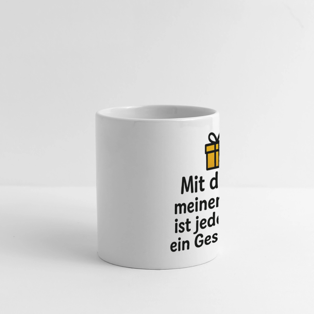 Keramiktasse - Du bist ein Geschenk - Weiß