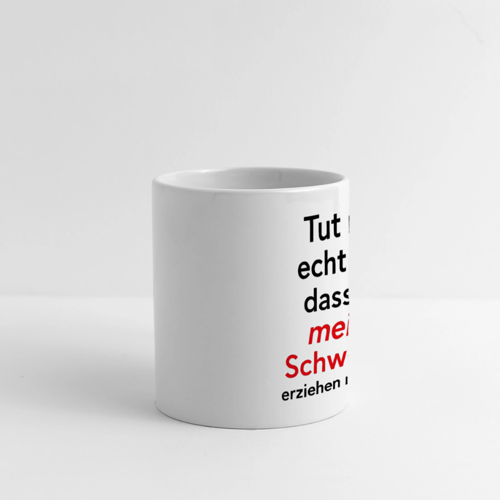 Keramiktasse - Problemkind (Schwester) - Weiß