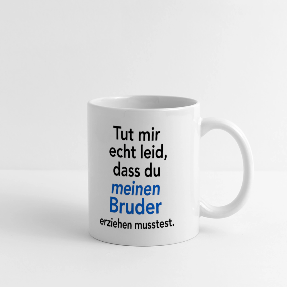 Keramiktasse - Problemkind (Bruder) - Weiß