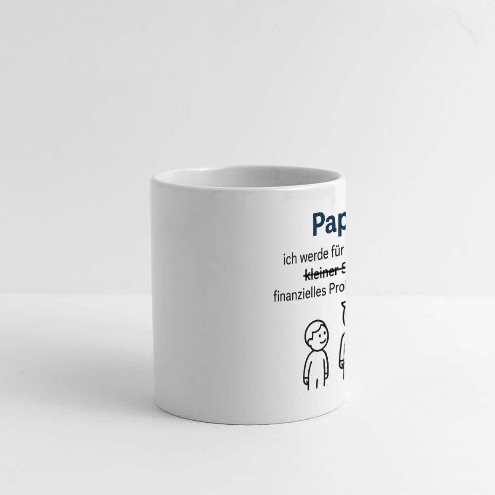 Keramiktasse - Papa-Investition fürs Leben - Weiß