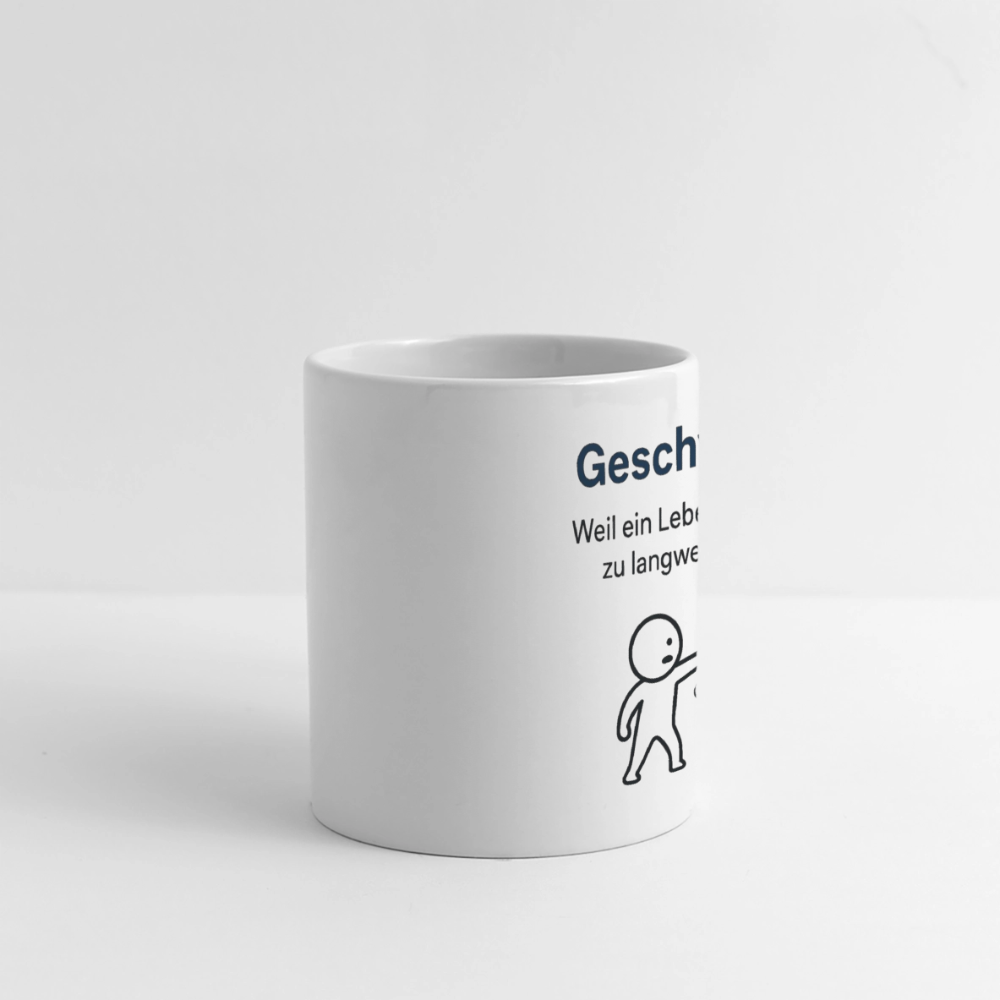 Keramiktasse - Geschwister - Weiß